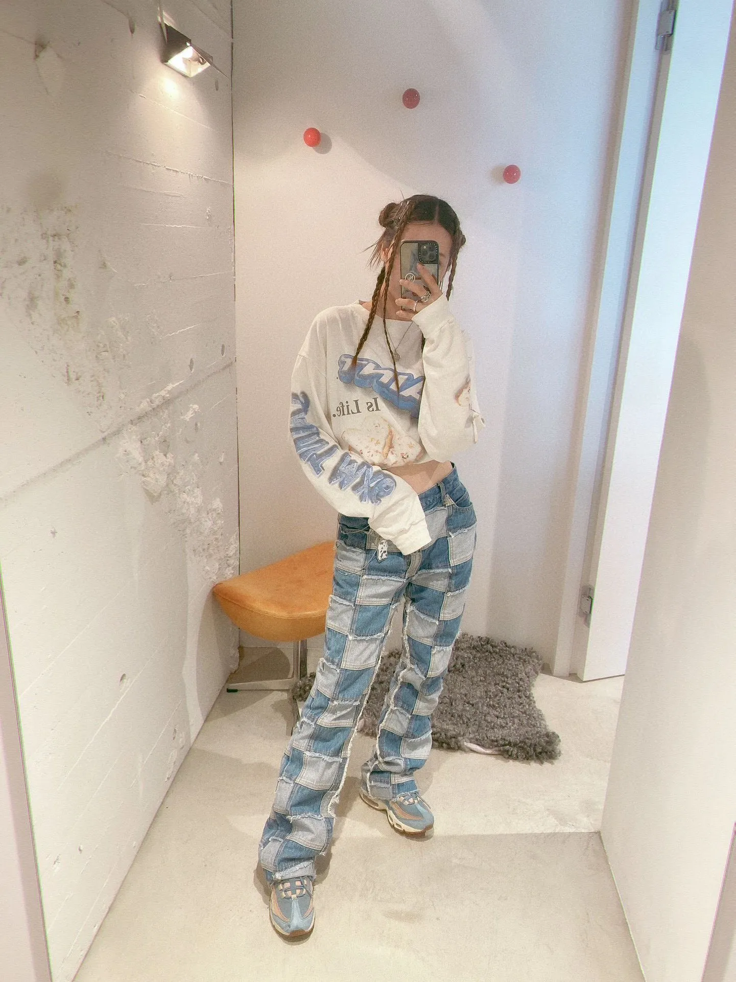 SAINT Mxxxxxx HEART COOKIES L/S TEE/WHT Love Oreo printed long sleeves Off-white S-XL Customized co-branded main mark/wash mark Correct version Ready-made garments washed and distressed VINTAGE feeling Top-notch printing technology Perfect restoration